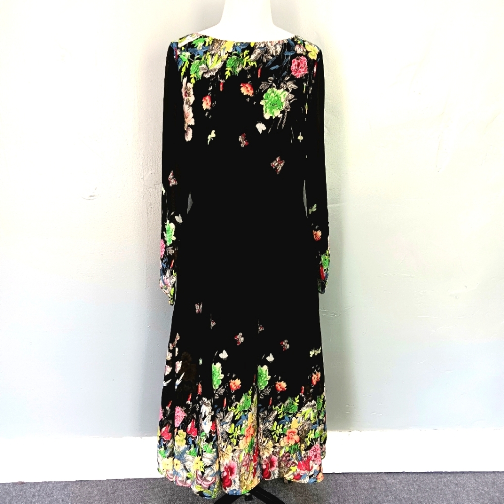Floral Black Maxi Dress